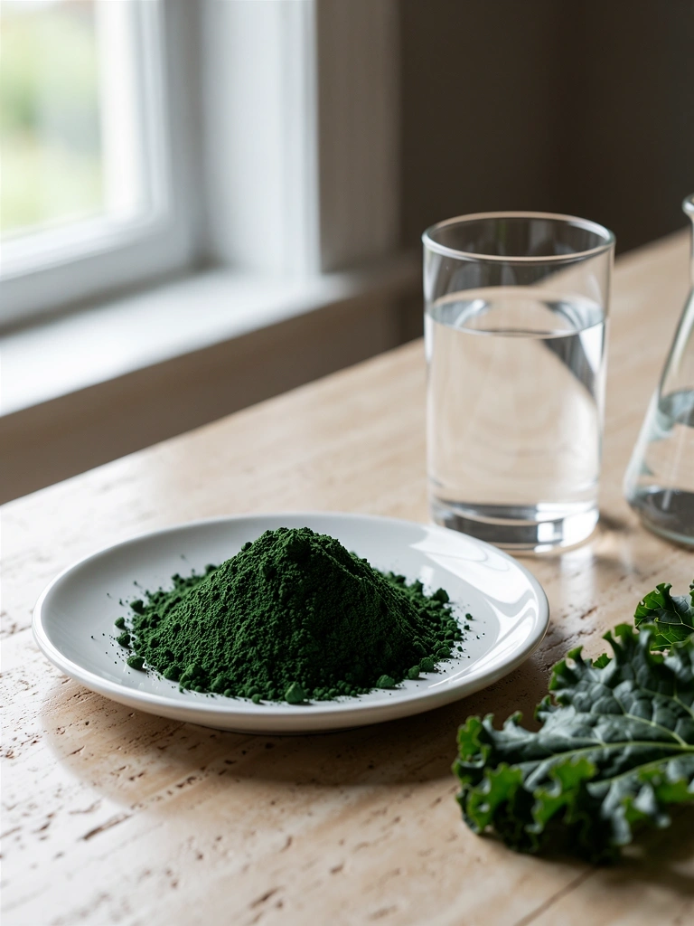 Nutrition specimen: Spirulina powder